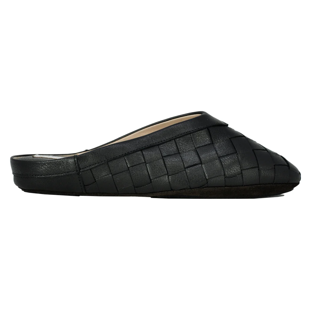 Marley Woven Leather Wedge Slipper - Image 2