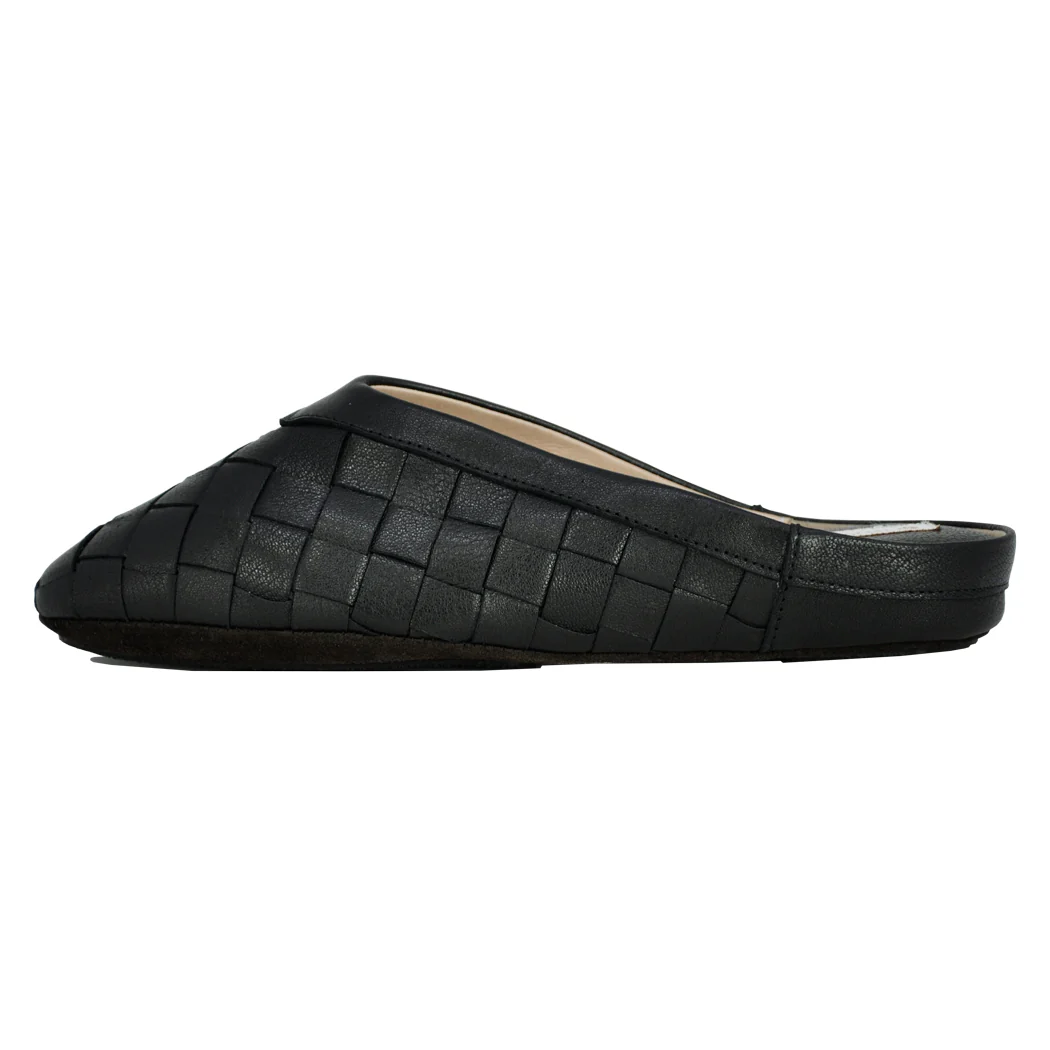 Marley Woven Leather Wedge Slipper - Image 4