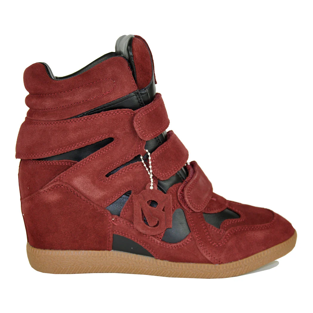 Mavis Velcro Wedge Combo Sneaker - Image 2