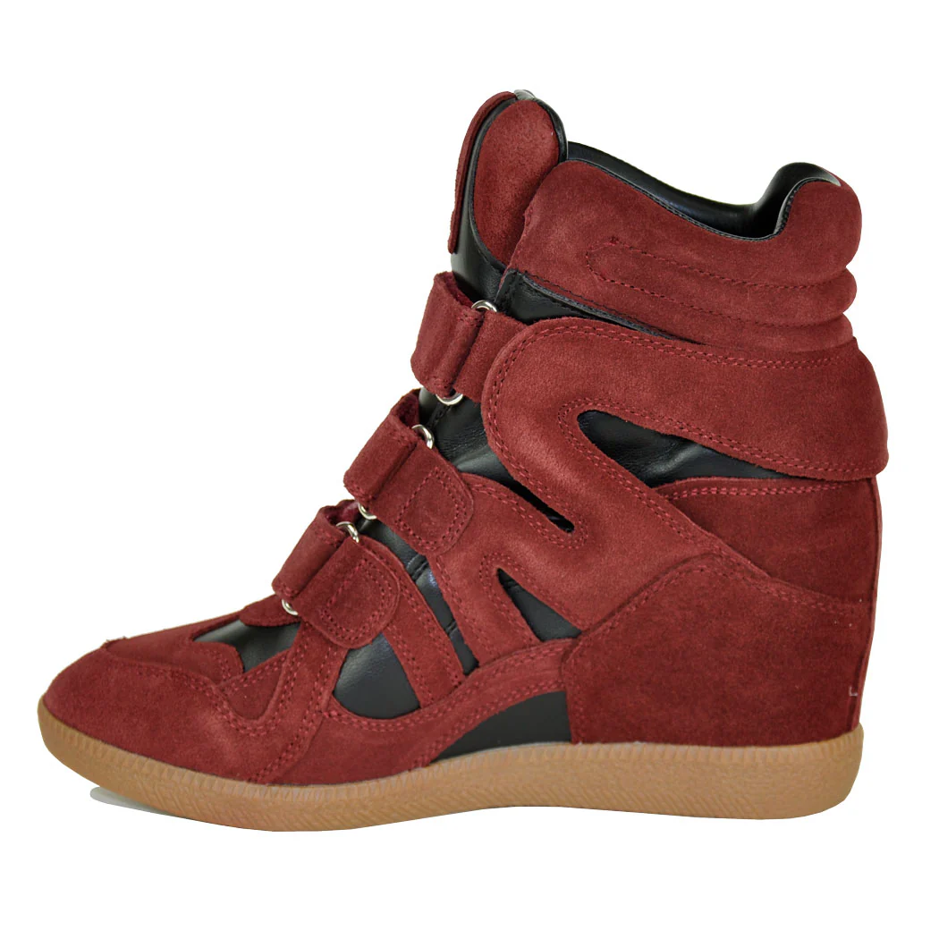 Mavis Velcro Wedge Combo Sneaker - Image 4