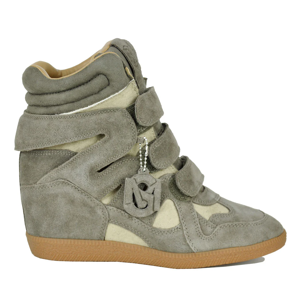 Mavis Velcro Wedge Combo Sneaker - Image 2