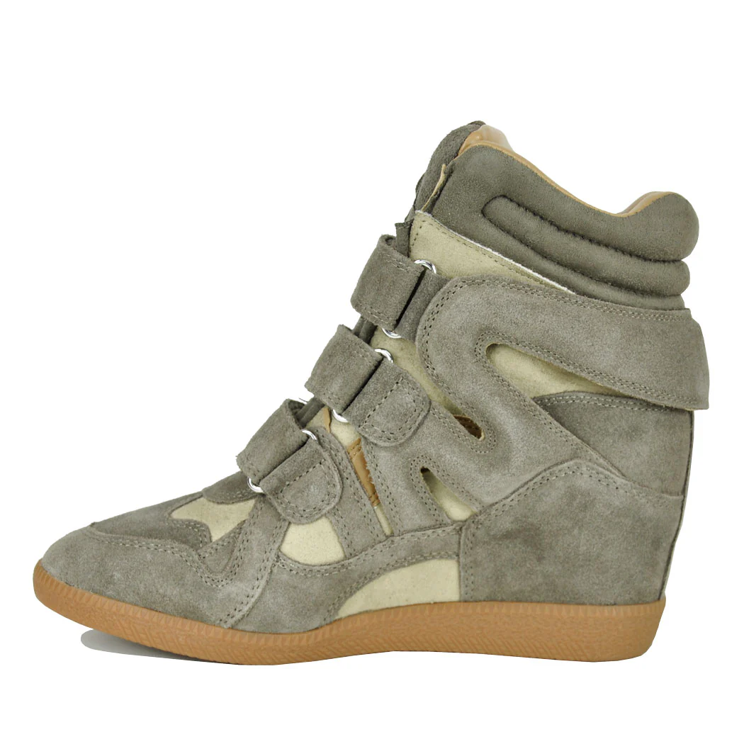 Mavis Velcro Wedge Combo Sneaker - Image 4