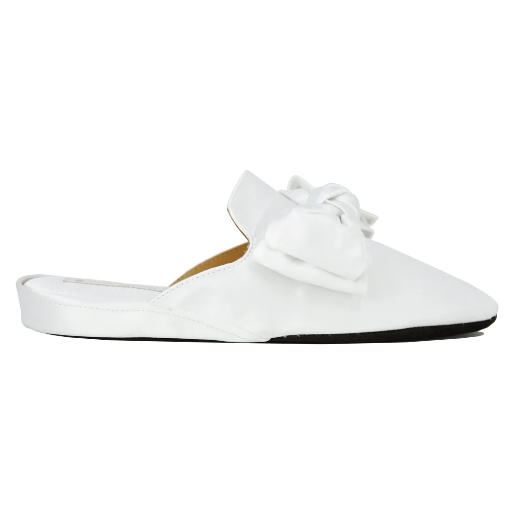 Maya Satin Bow Slipper - Image 2