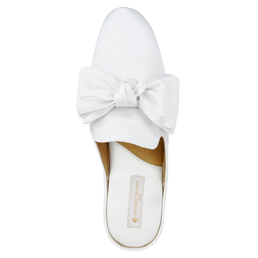 Maya Satin Bow Slipper - Image 3