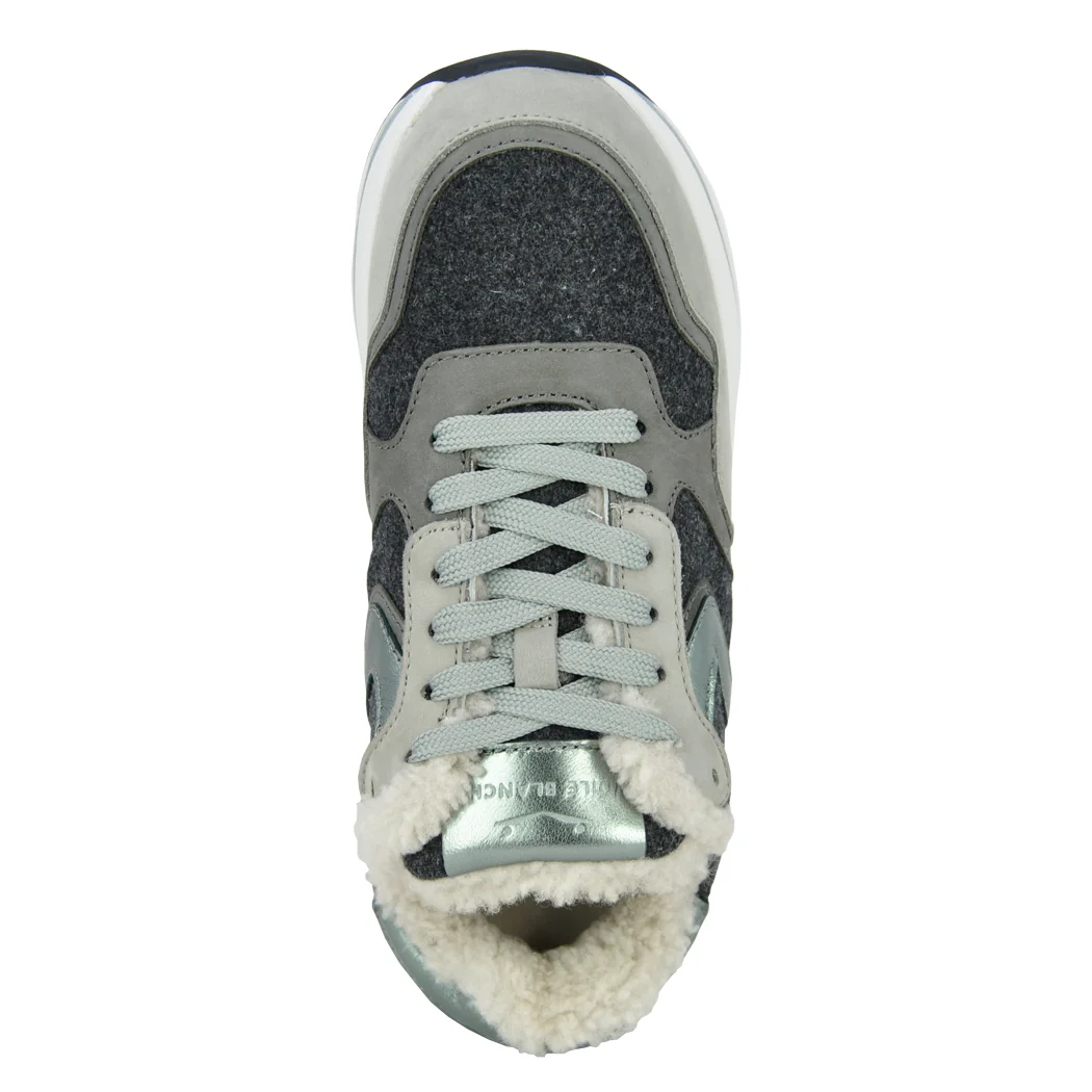 MelanyFur-3B26 Shearling Platform Sneaker - Image 3