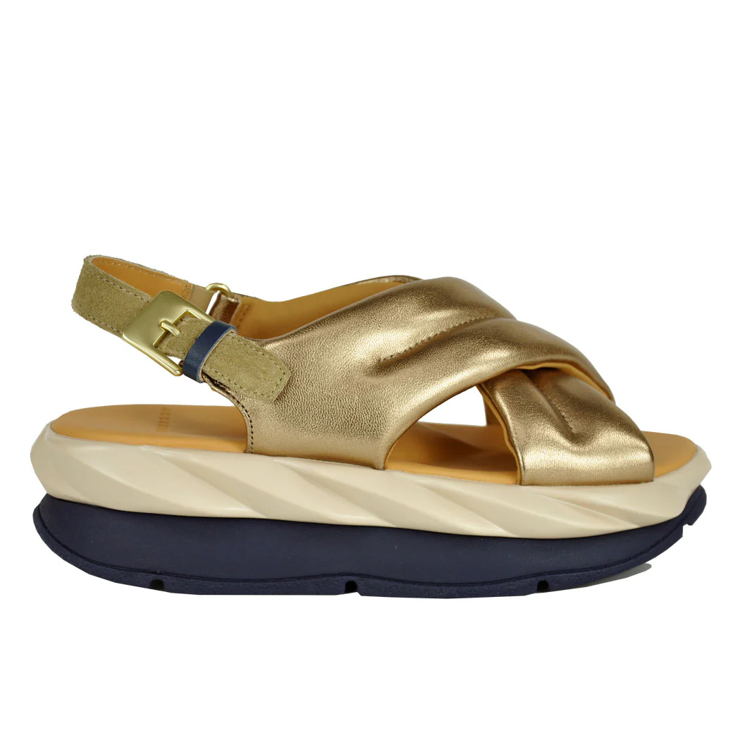 Mellow-Moa Leather Criss Cross Sandal - Image 2