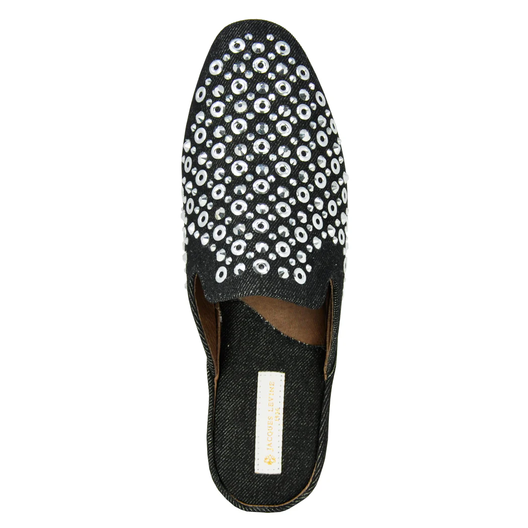 Melody Denim Metal Rivit Slipper - Image 3