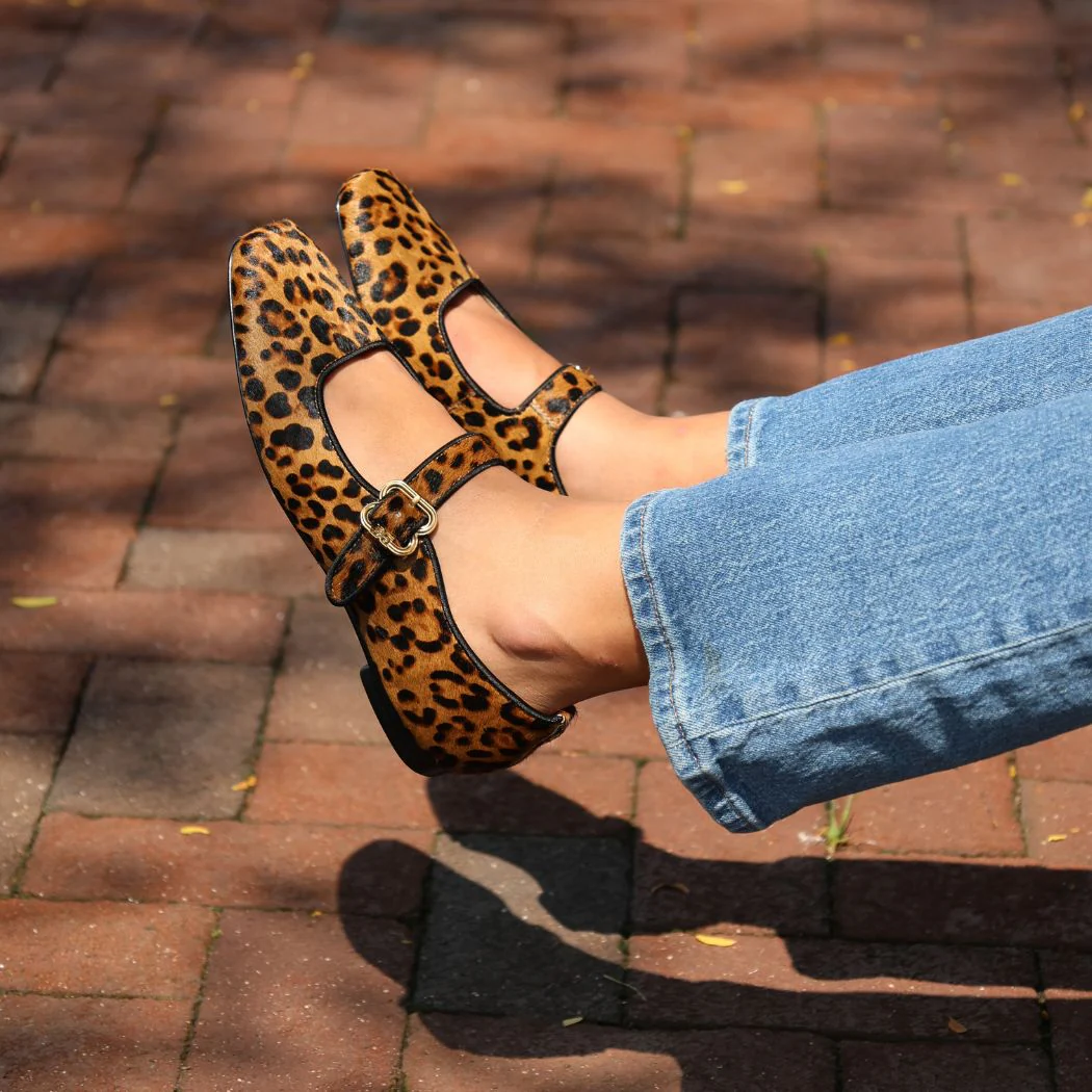 Michaela Leopard Ballet Flat - Image 2