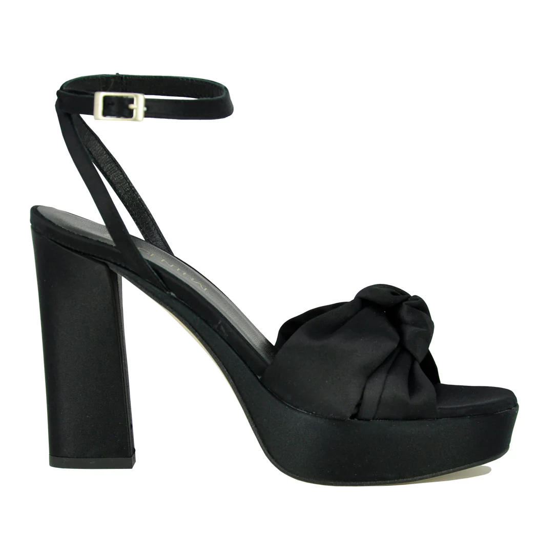 Miles Satin Knot Platform Sandal - Image 3