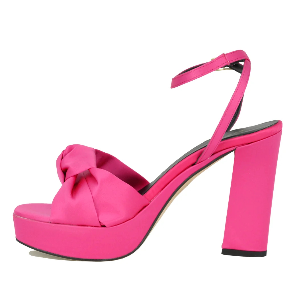 Miles Satin Knot Platform Sandal - Image 4