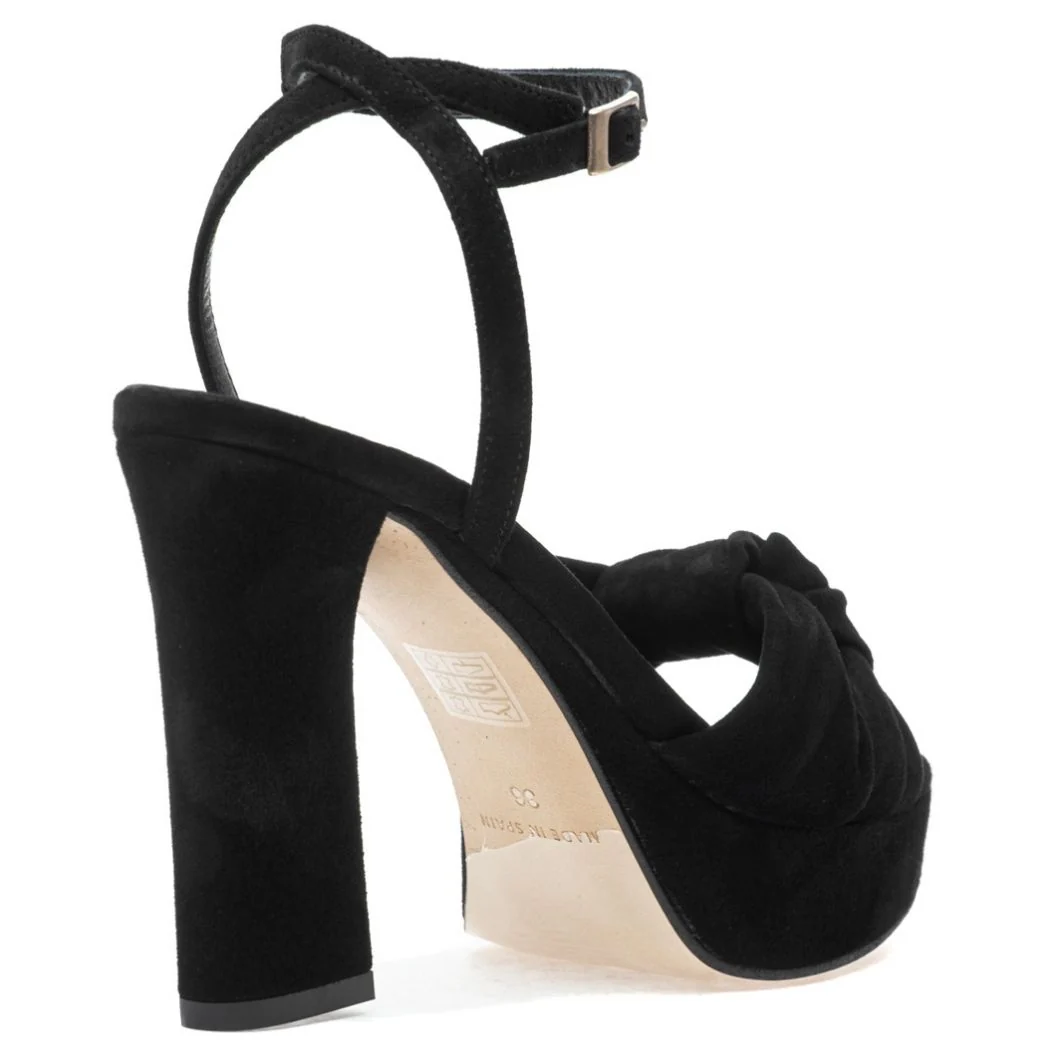 Miles Suede Knot Platform Sandal - Image 4