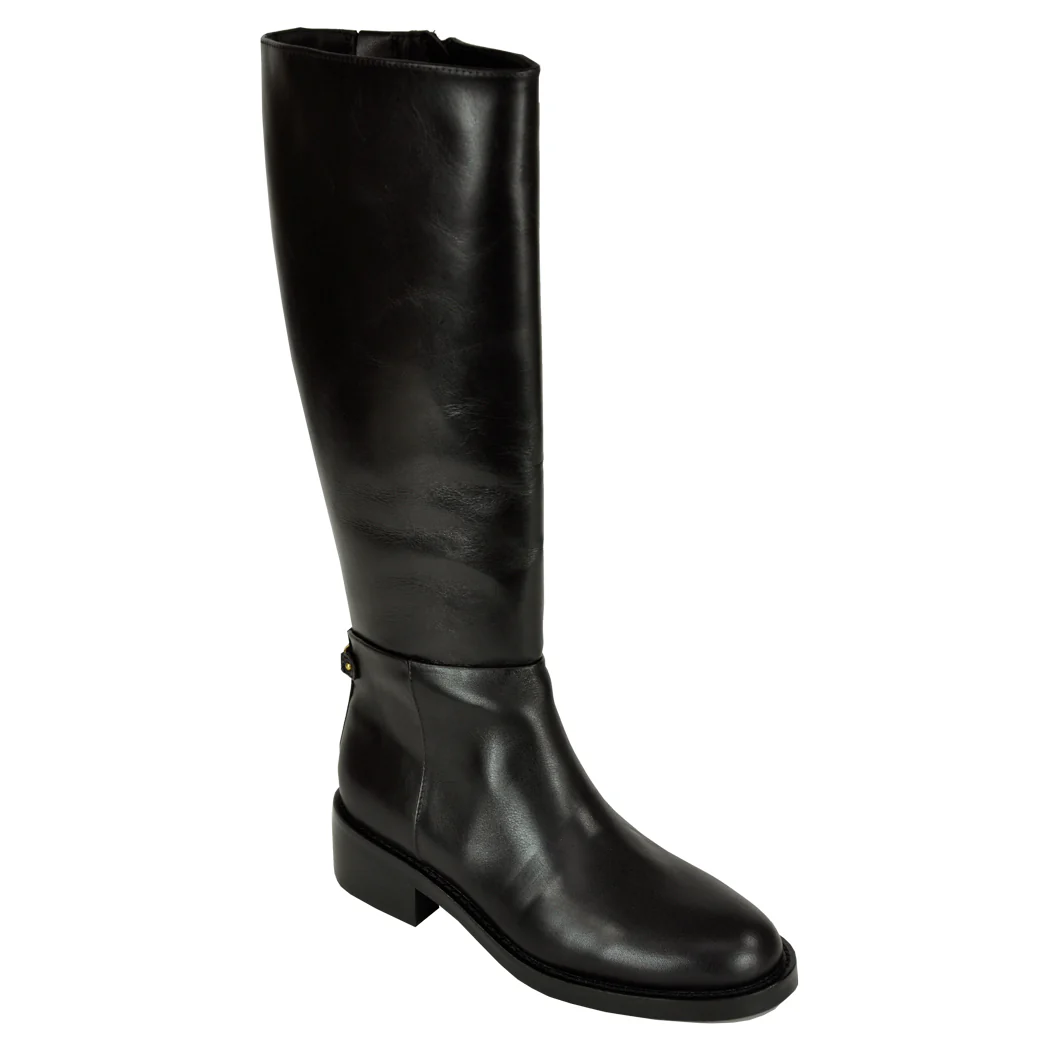 Milla Leather Flat Tall Boot