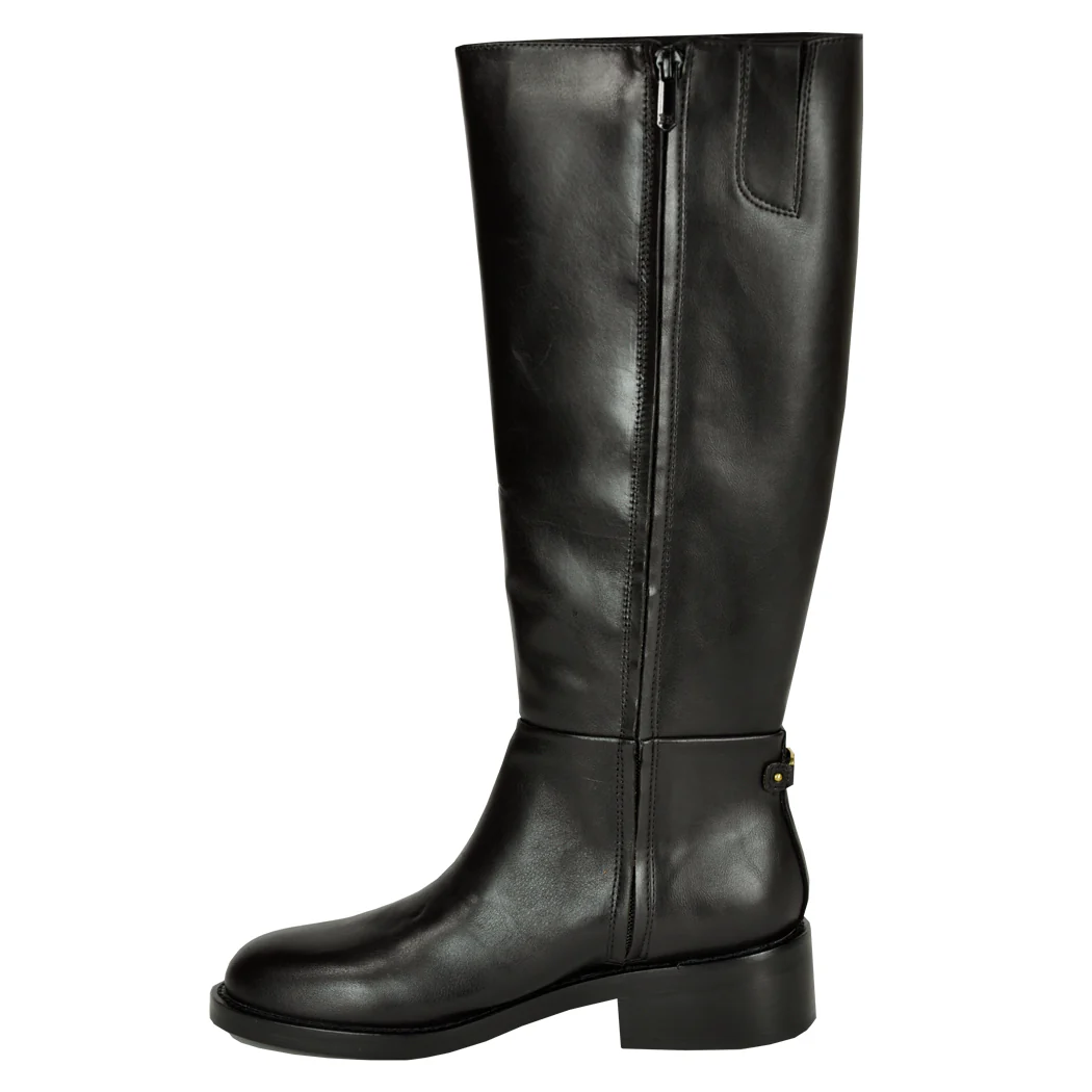 Milla Leather Flat Tall Boot - Image 4