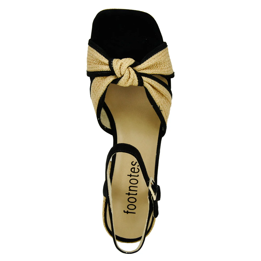Mina Raffia Knotted Sandal - Image 4