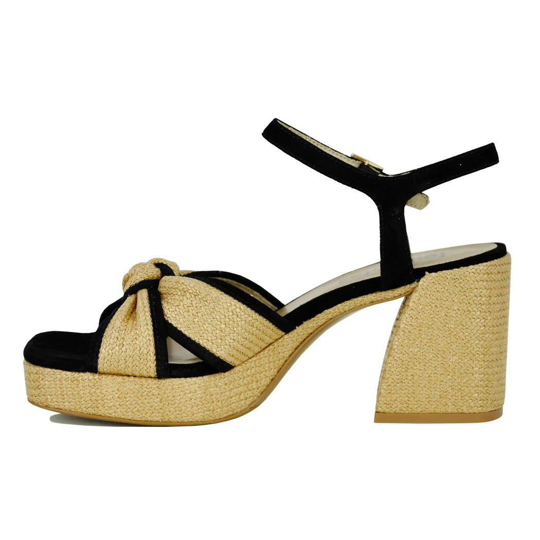 Mina Raffia Knotted Sandal - Image 5