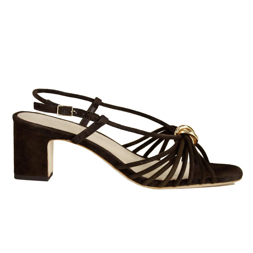 Minna Suede Block Heel Sandal - Image 2