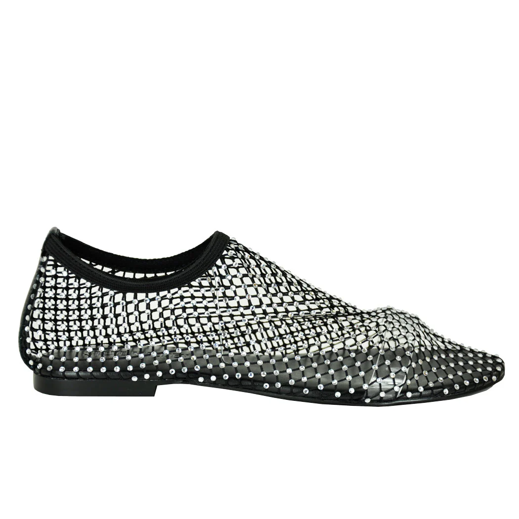 Mino-R Rhinestone Mesh Flat - Image 2