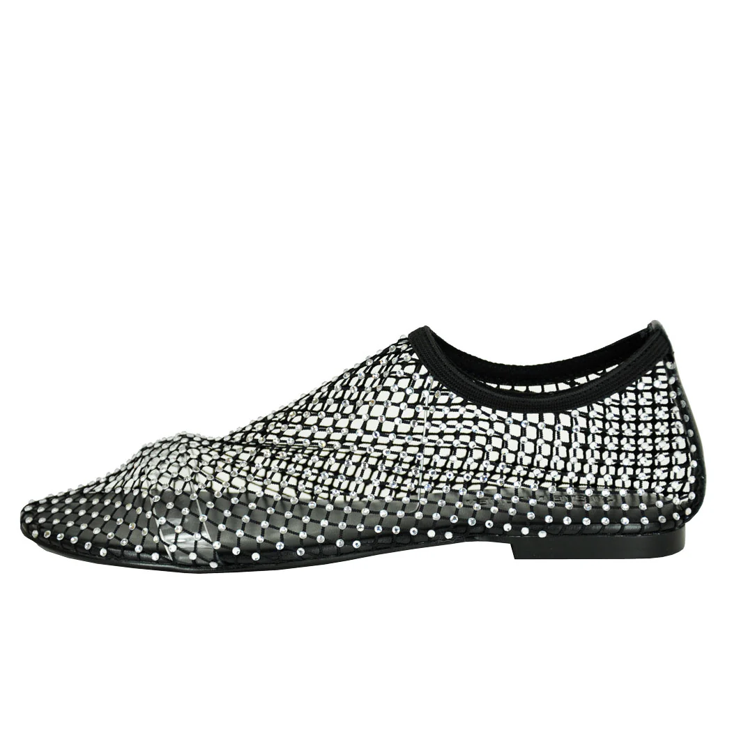 Mino-R Rhinestone Mesh Flat - Image 4