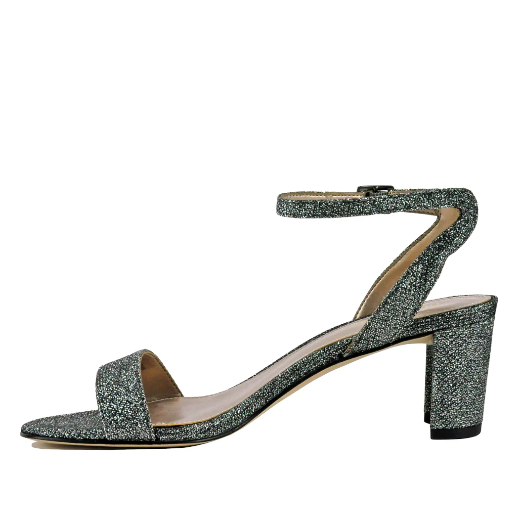 Moira 2 Stone Low Heel Sandal - Image 4
