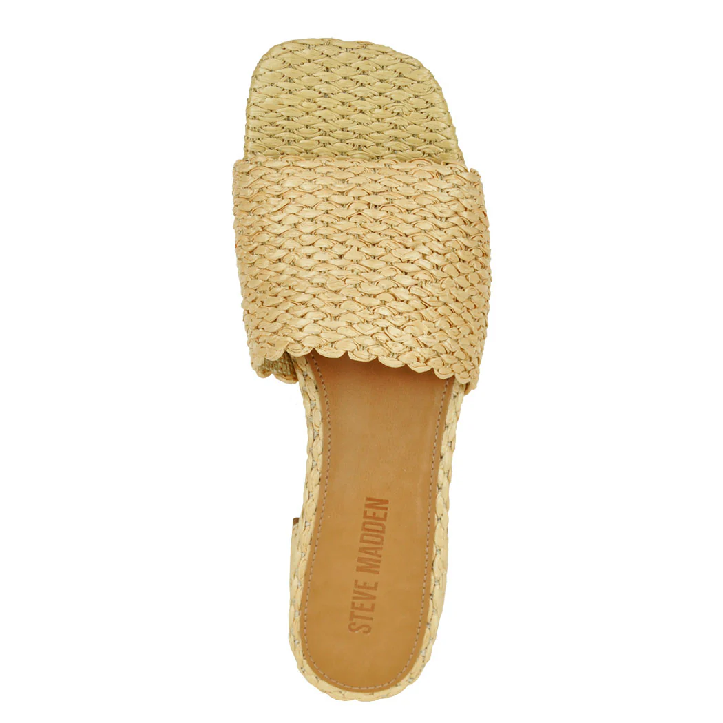 Montgomery Raffia Block Heel Slide - Image 3