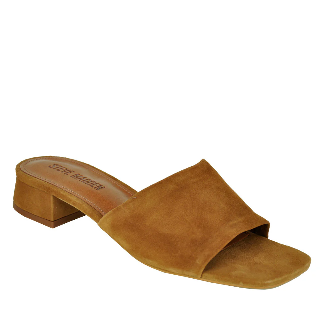 Montgomery Suede Block Heel Slide