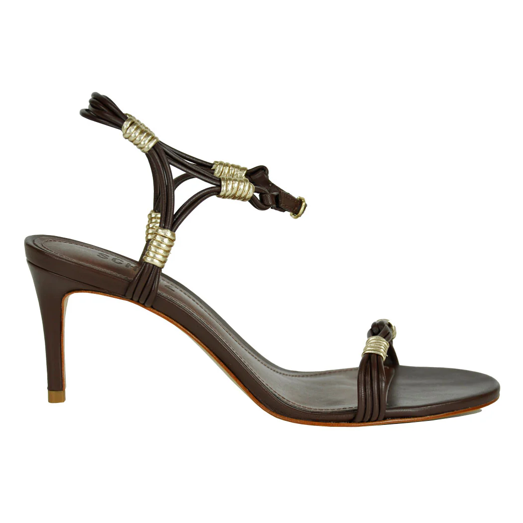 Nara-Mid Leather Heel Sandal - Image 2