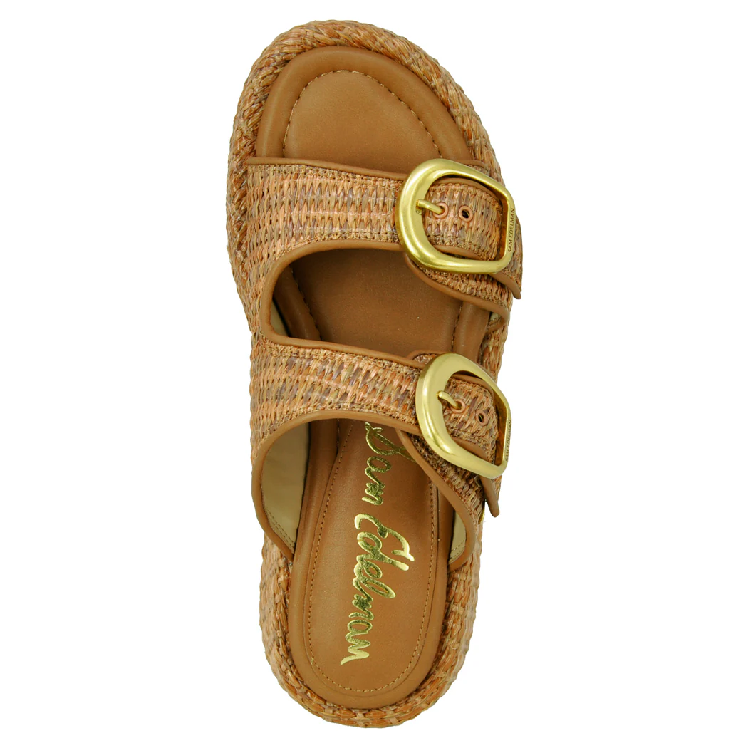 Nerissa Raffia Buckle Wedge Slide - Image 3