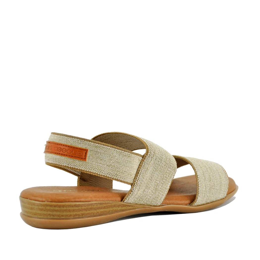 Nigella Linen Flat Sandal - Image 3