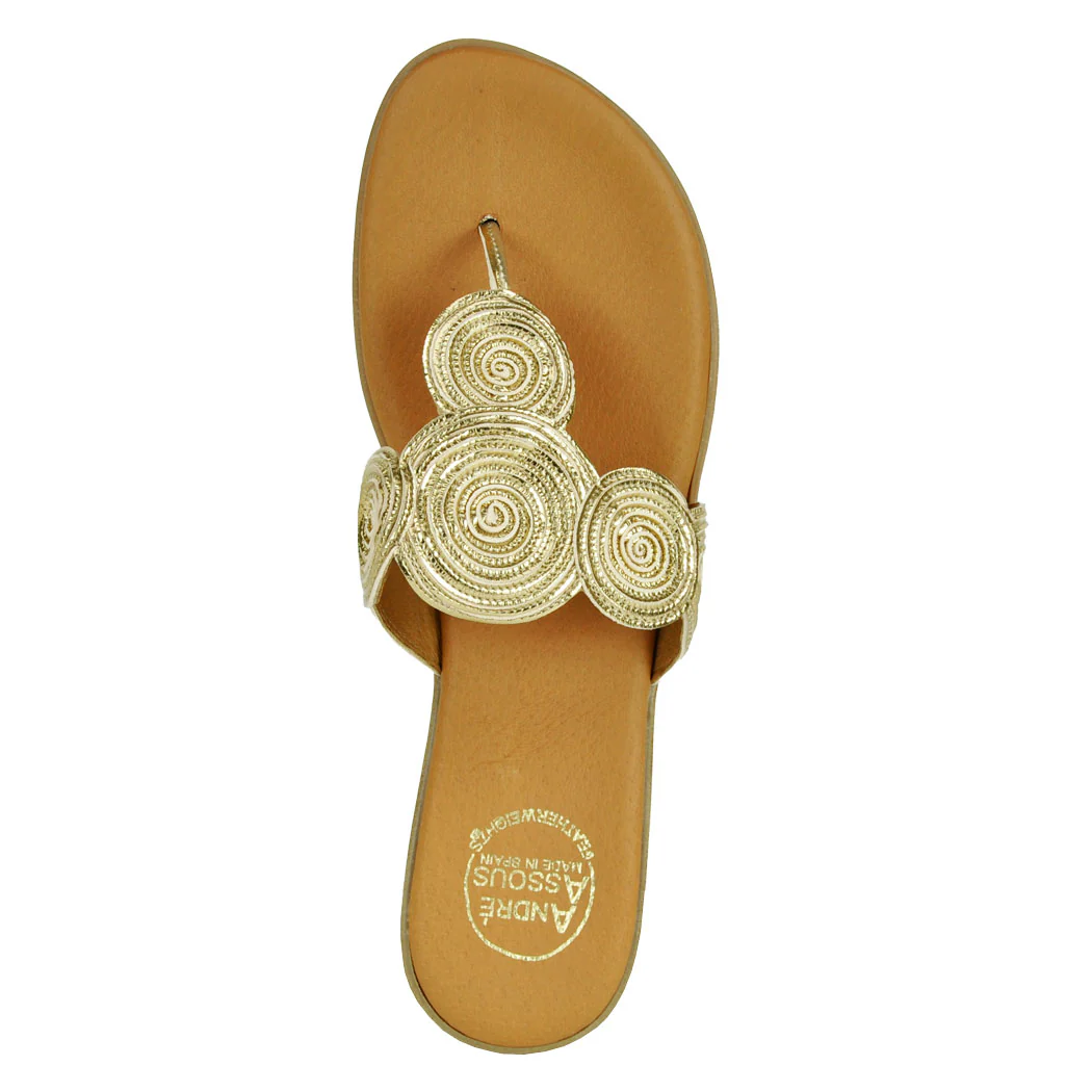 Nikky Leather Flat Thong - Image 3