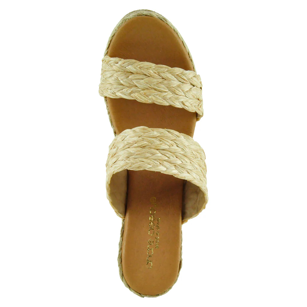 Nolita Raffia Wedge Slide - Image 3