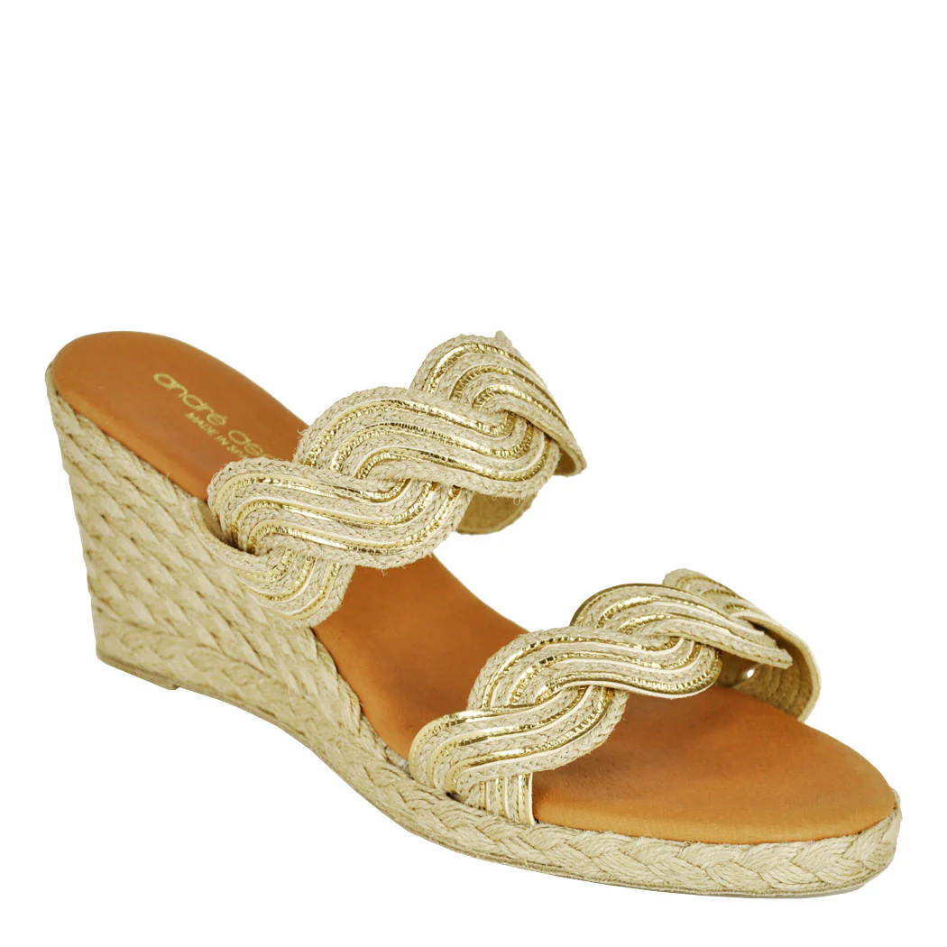 Nolita-Twist Double Banded Wedge Espadrille