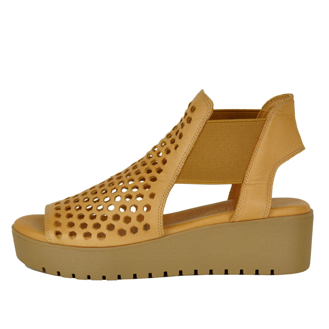 Odeya Perforated Wedge Sandal - Image 4