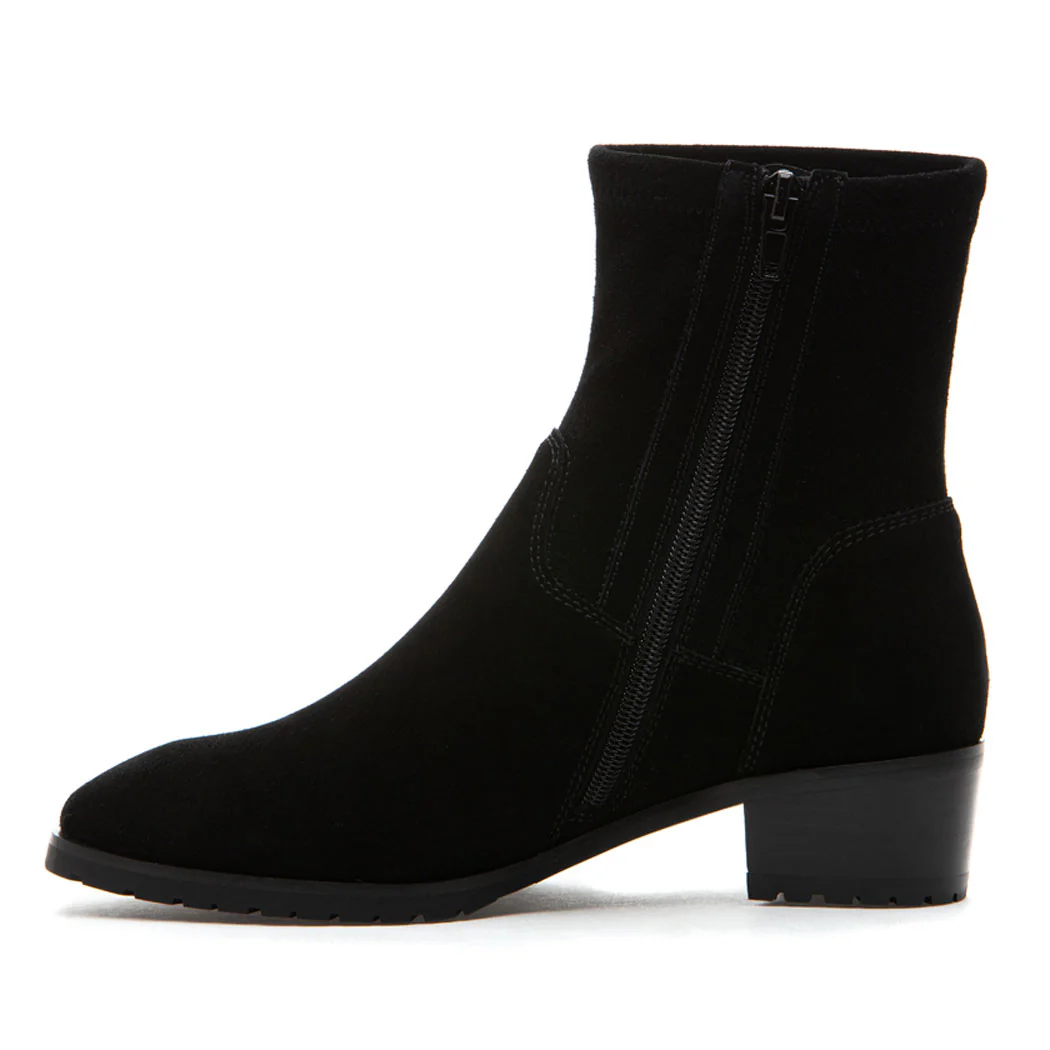 Oleg Suede Block Heel Boot - Image 4