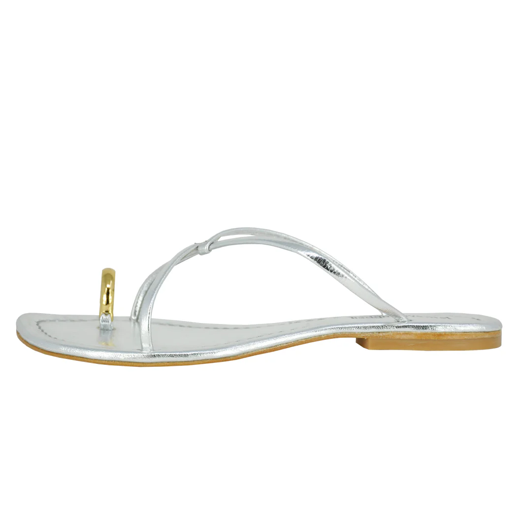 Pacifico Leather Toe Ring Flat Sandal - Image 4
