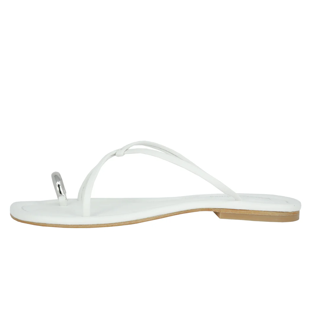 Pacifico Leather Toe Ring Flat Sandal - Image 4