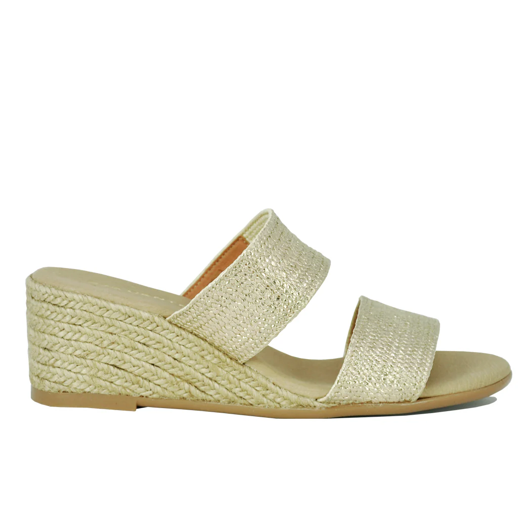 Paisley Metallic Leather Espadrille Wedge - Image 2