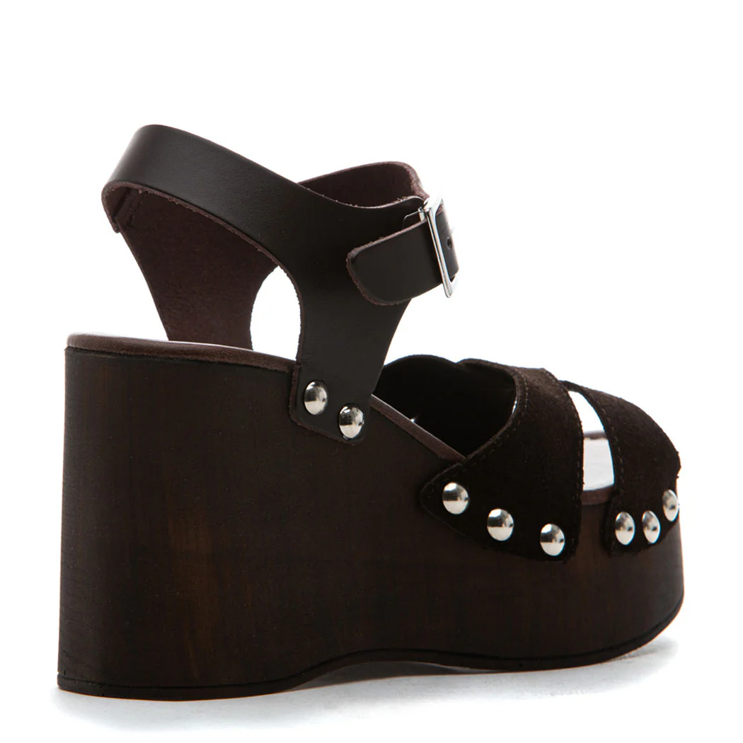 Patty Combo Wood Wedge Sandal - Image 3