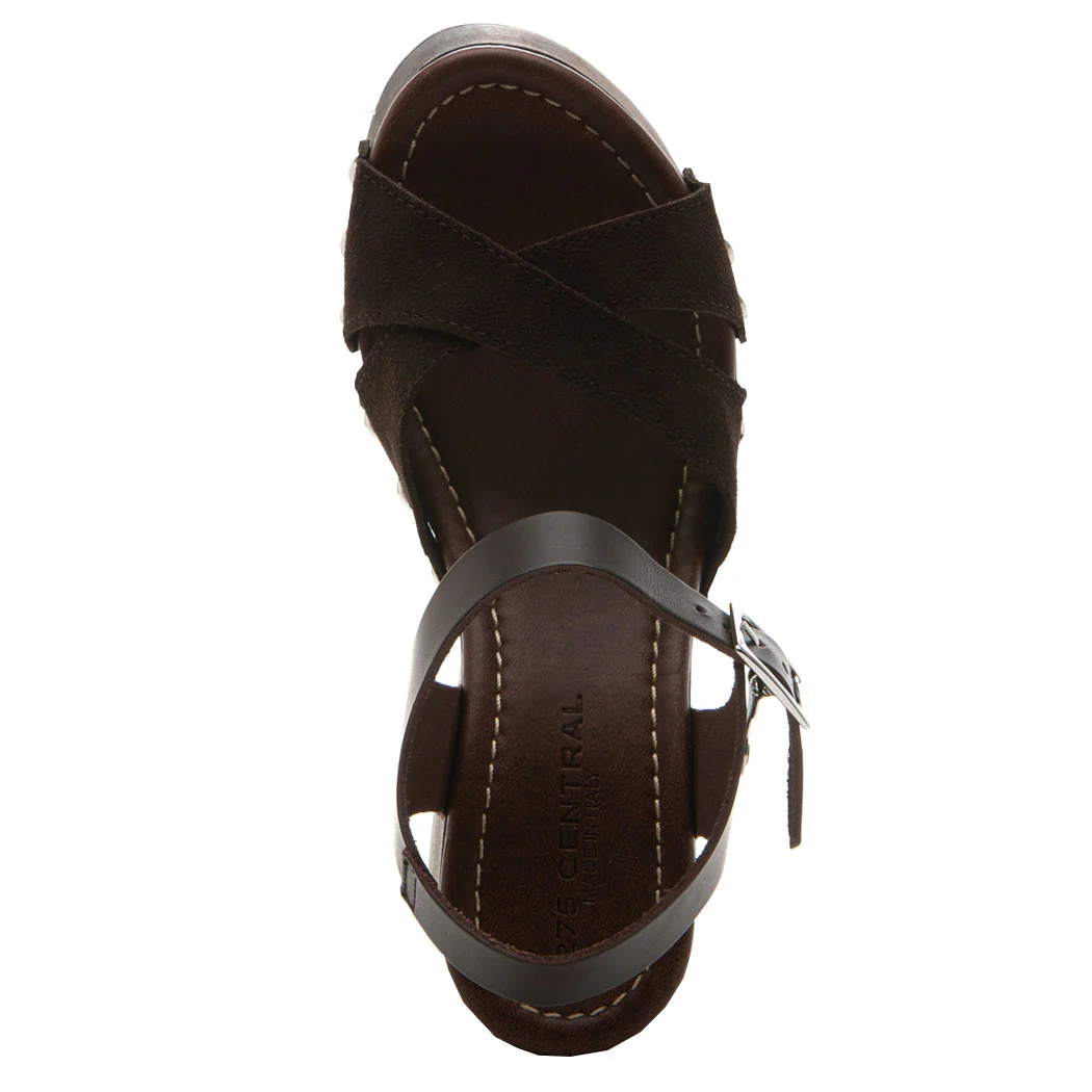 Patty Combo Wood Wedge Sandal - Image 4