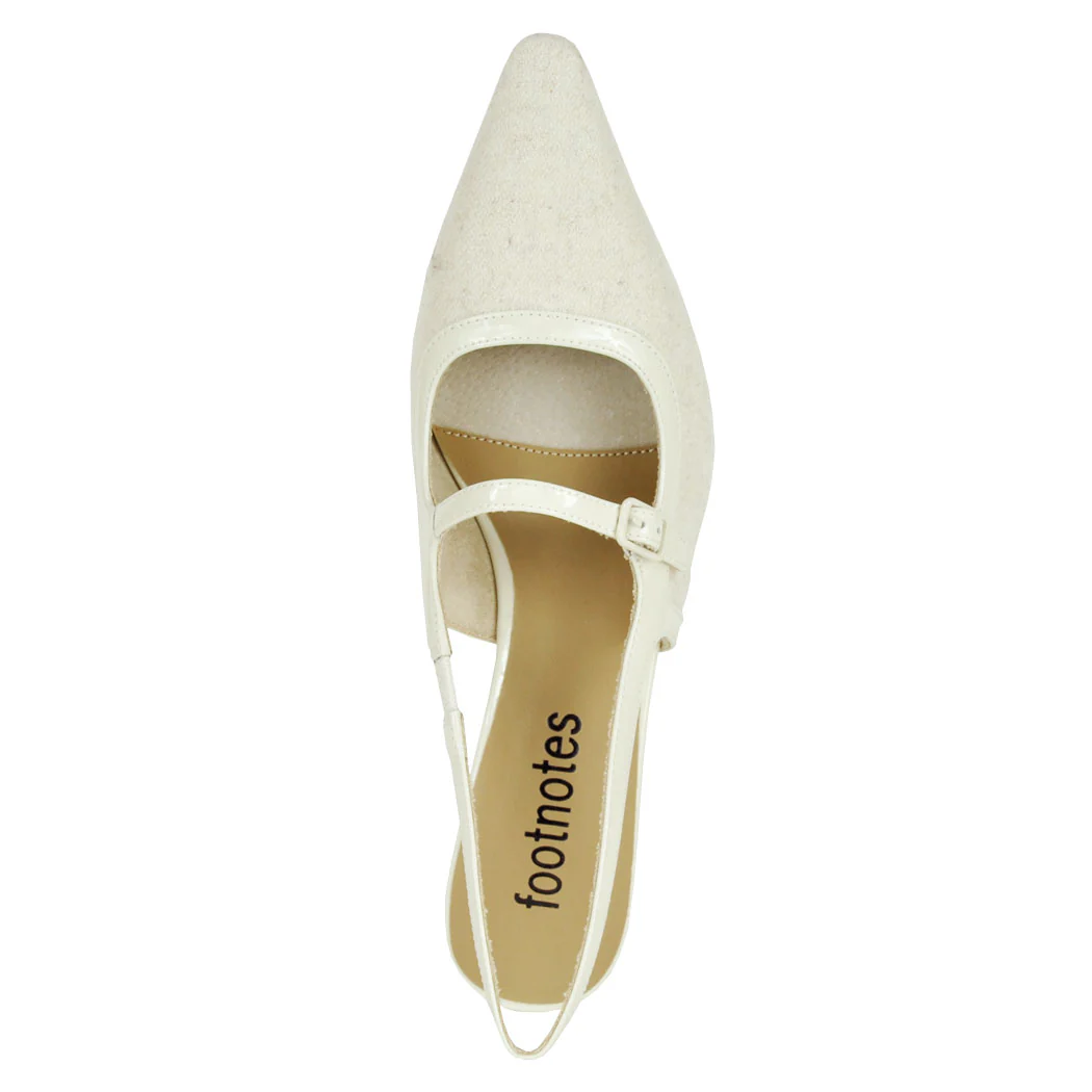 Payge Flannel Patent Heel Slingback - Image 3