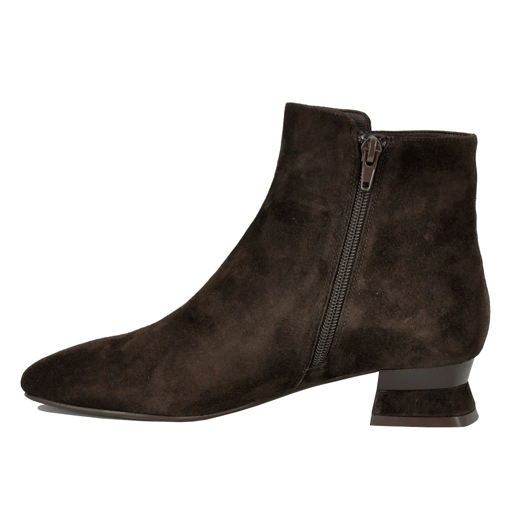 Pensee Suede Low Heel Bootie - Image 4