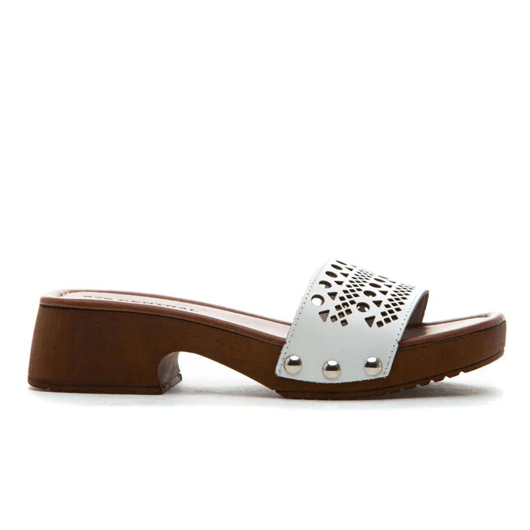 Pera Leather Lasercut Wood Slide - Image 2