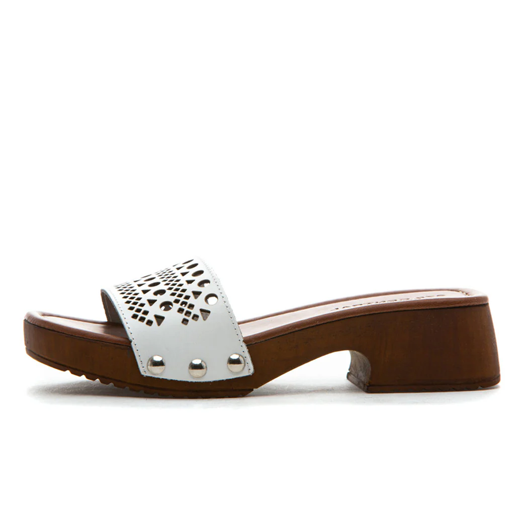Pera Leather Lasercut Wood Slide - Image 4