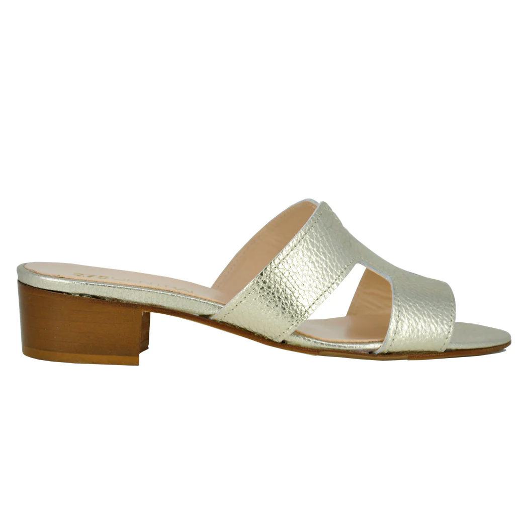 Perri Leather Low Heel Slide - Image 2
