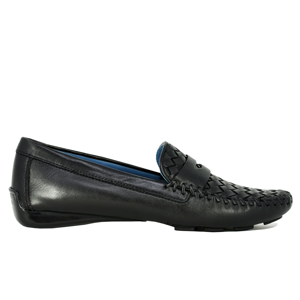 Petra Woven Leather Driving Moc - Image 2