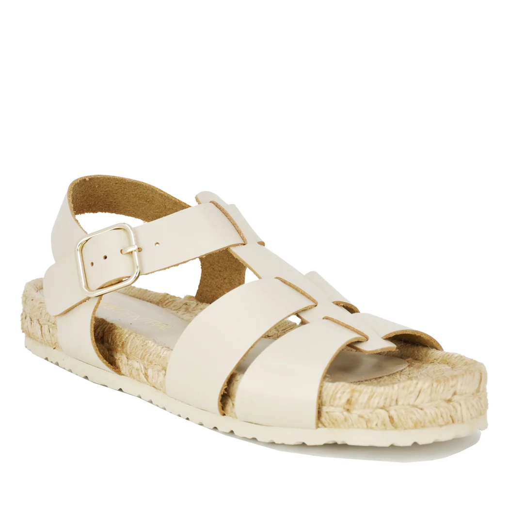 Pickle Leather Espadrille Footbed Sandal