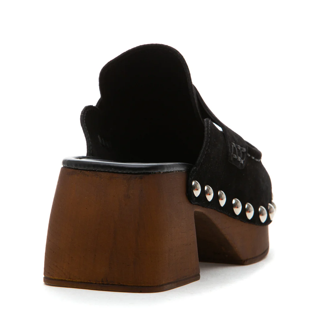 Pierre Suede Wood Clog - Image 3