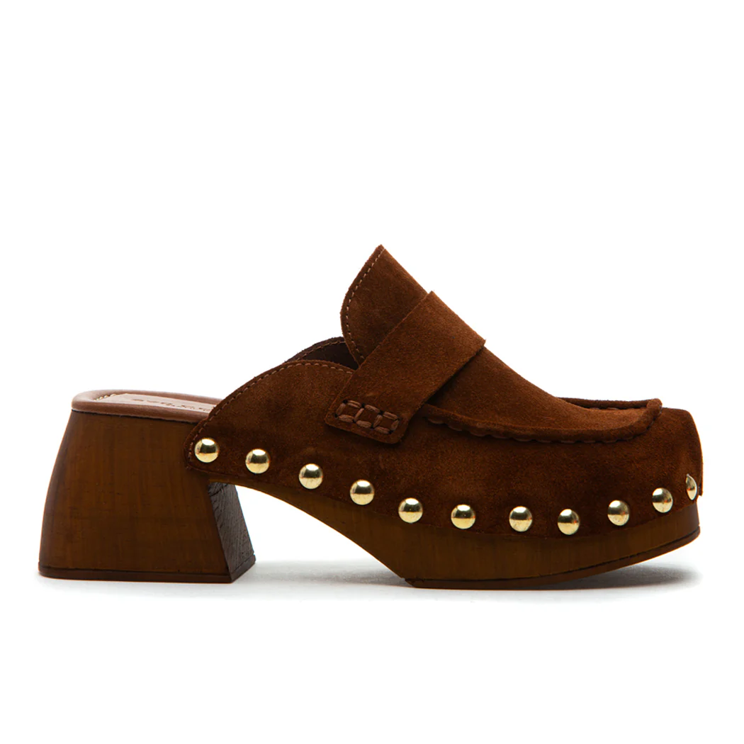 Pierre Suede Wood Clog - Image 2
