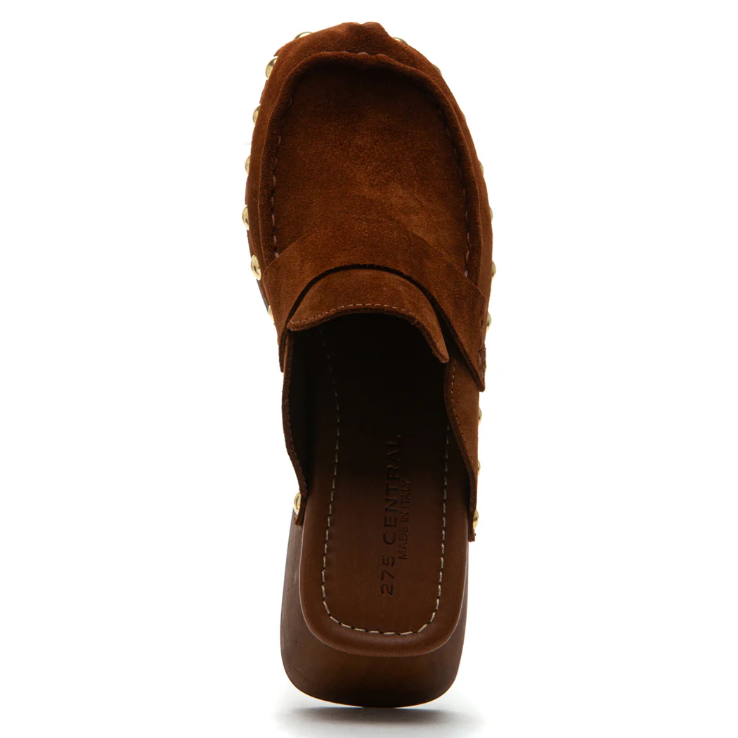 Pierre Suede Wood Clog - Image 4