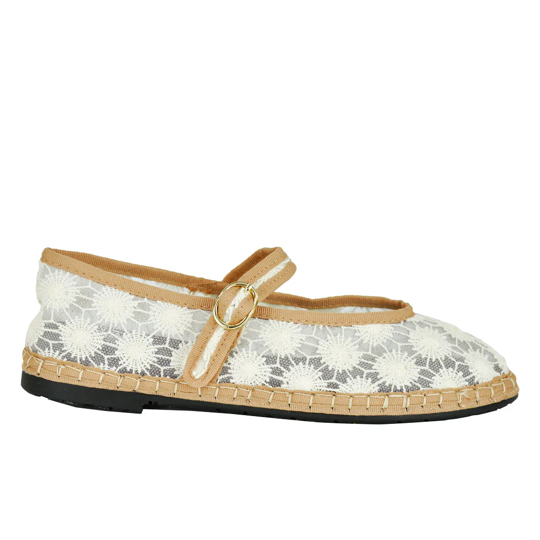 Pierre-Sunflower Mesh Mary Jane Flat - Image 2