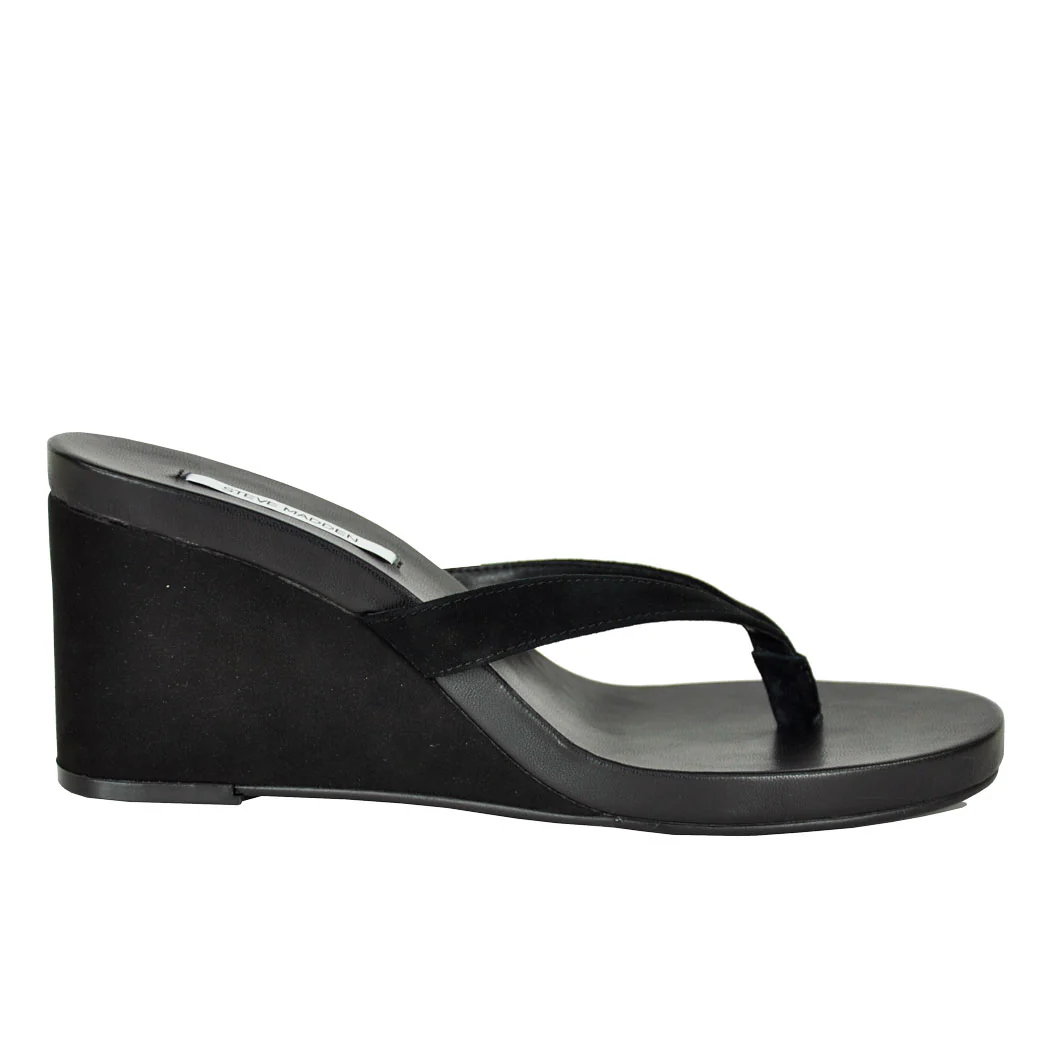 Playing Suede Wedge Thong - Image 2